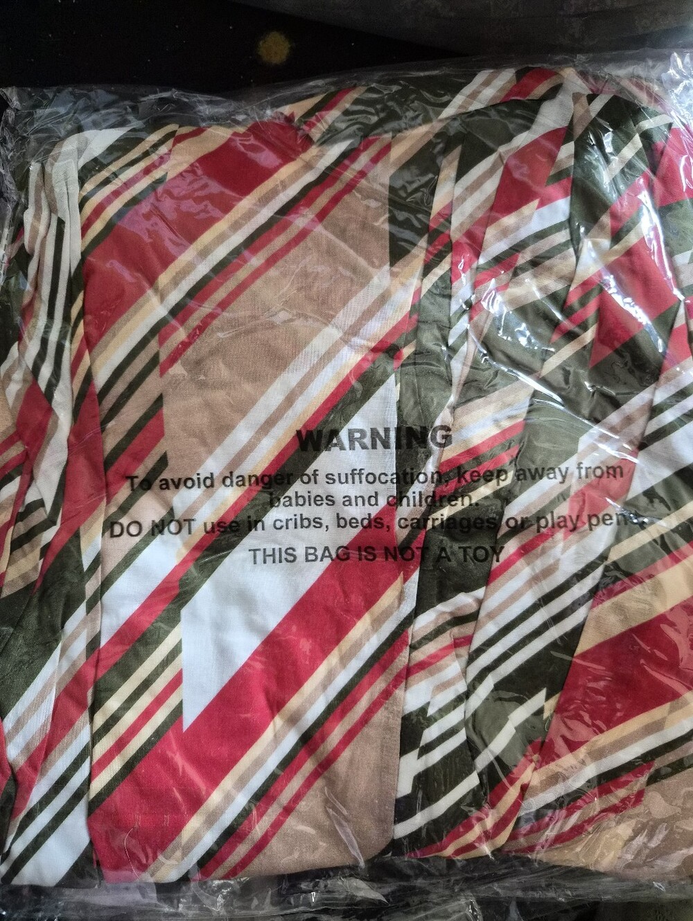 PEACH LOVE CALIFORNIA Striped Halter Palazzo Pants Jumpsuit in Olive & Rust - Picture 9 of 11